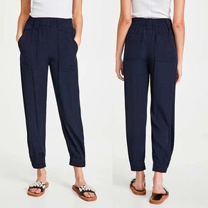 GANNI Ripstop Ecovero Navy Jogger Pants Size 36 / S